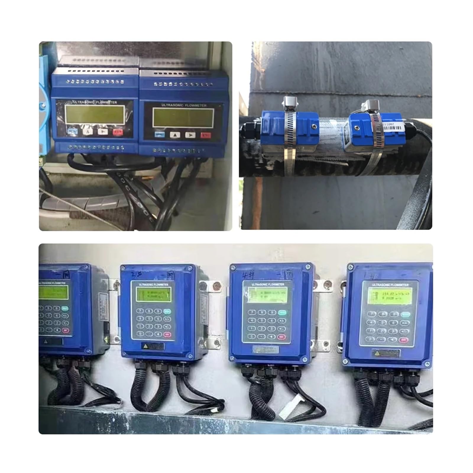 Medidor de caudal de agua portátil medición de líquido 4-20mA RS485