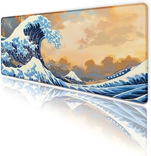 Hokusai Dalgalar Oyun Gaming Klavye Mouse Pad Masa Matı 70x30 cm