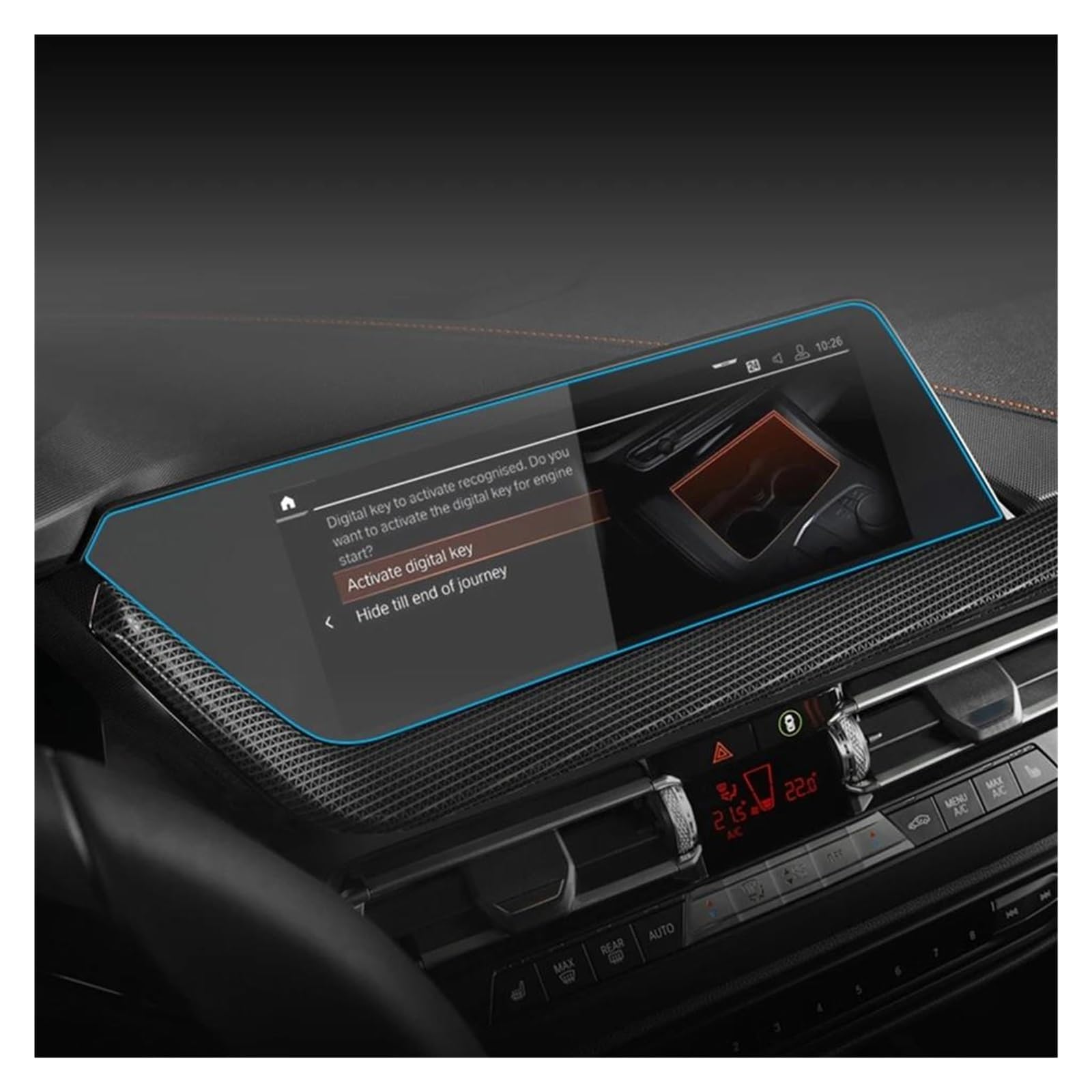 10 25 Pollici per BMW Serie 1 2020-2022 Membrana di Navigazione cruscotto Auto GPS Display in Vetro temperato Pellicola Protettiva per Schermo B