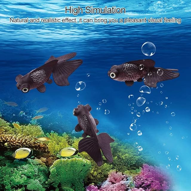 Foto 3 de 8 de TOPINCN Silicona Peces Artificiales Alta Simulación Realista Acuario Flotante Pecera Decoración De Adornos…