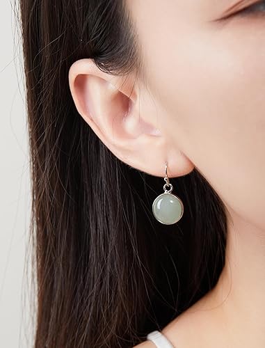 Miniatura 17 de 14K Gold Earrings for Women Handmade Green Jade Jewelry Green Stone Earrings for Women Dangle Birthstone Earrings Gift for Anniversary Graduation