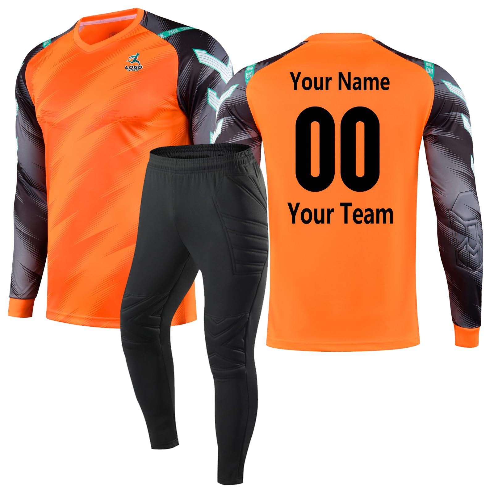 Uniformes de gardien de but personnalisés pour enfants, adolescents, garçons et filles, maillot adulte avec éponge