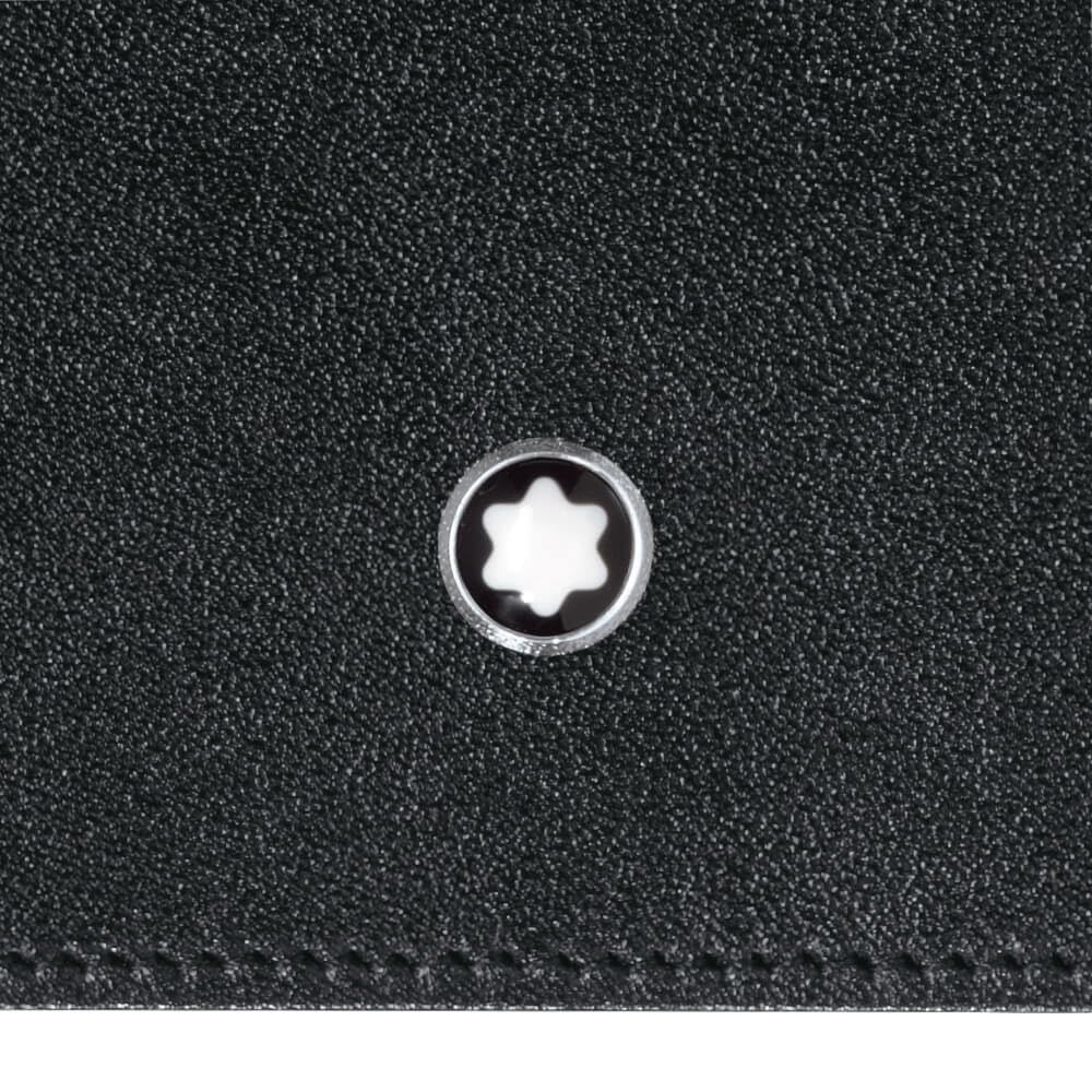 Montblanc 4cc 130070 - Porta carte d'identità in pelle, 12 x 9 x 0,5 cm, nero, 12 cm, moderno