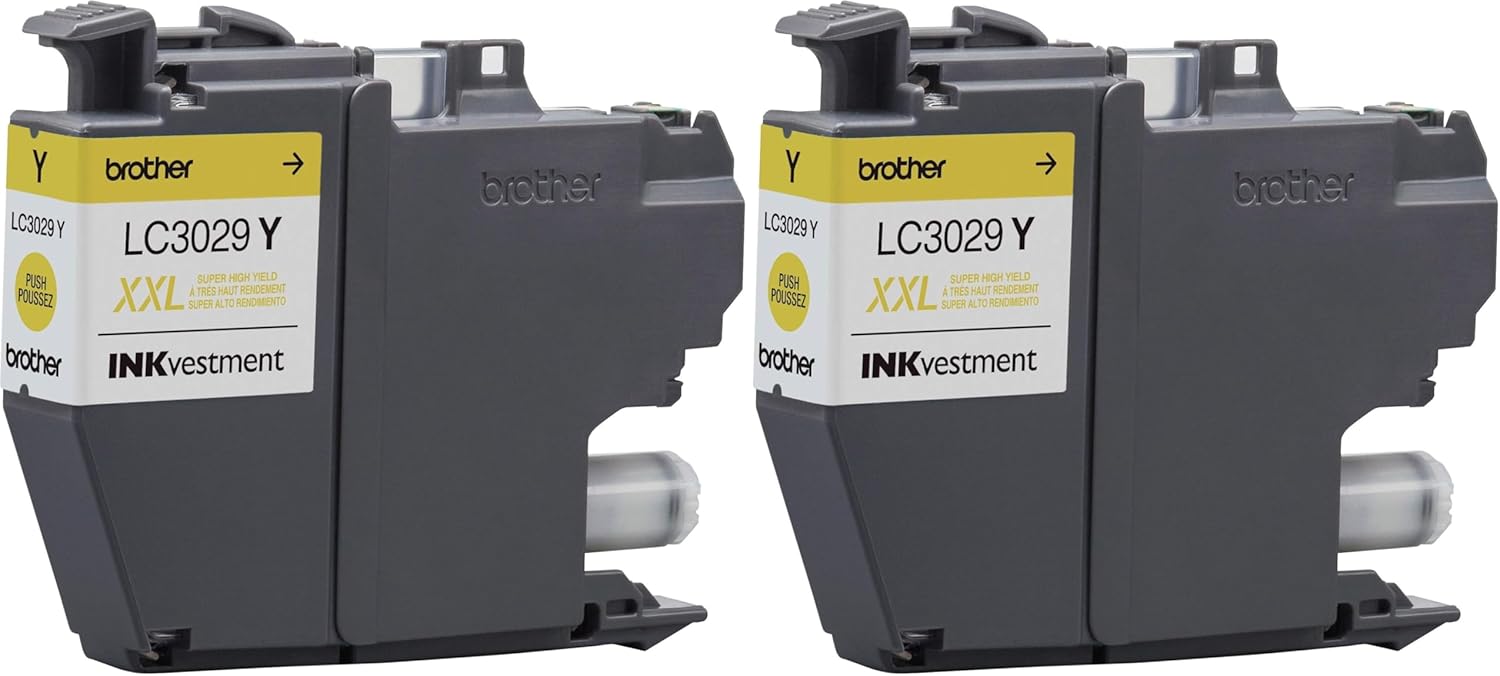 Brother Genuine LC3029CXXL Super High Yield Cyan Ink Cartridge (LC3029C) (for use with MFC-J5830DW MFC-J5830DWXL MFC-J5930DW MFC-J6535DW MFC-J6535DWXL MFC-J6935DW Printers) (Pack of 2)