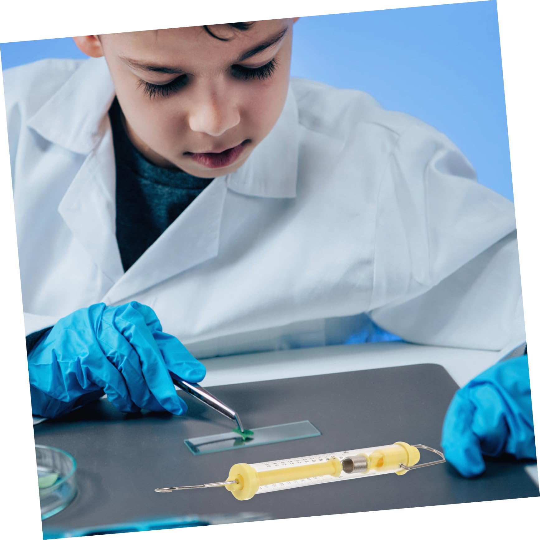 HOMOCONO 2pcs Force Meter Spring Scales Mechanical Hanging Scales for Experiment Teaching Tools Random Color