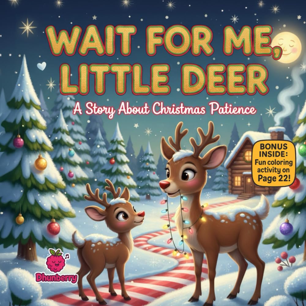 Wait for Me, Little Deer A rhyming Christmas story about patience, kindness, and helping friends (Kids christmas books)