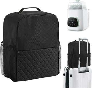 Carrying Bag for Momcozy KleanPal Pro Bottle Washer, Travel Protective Case for Momcozy Baby Bottle Washer and Sterilizer and Dryer, Thick Padded Bottle Washer Accessories (Black)