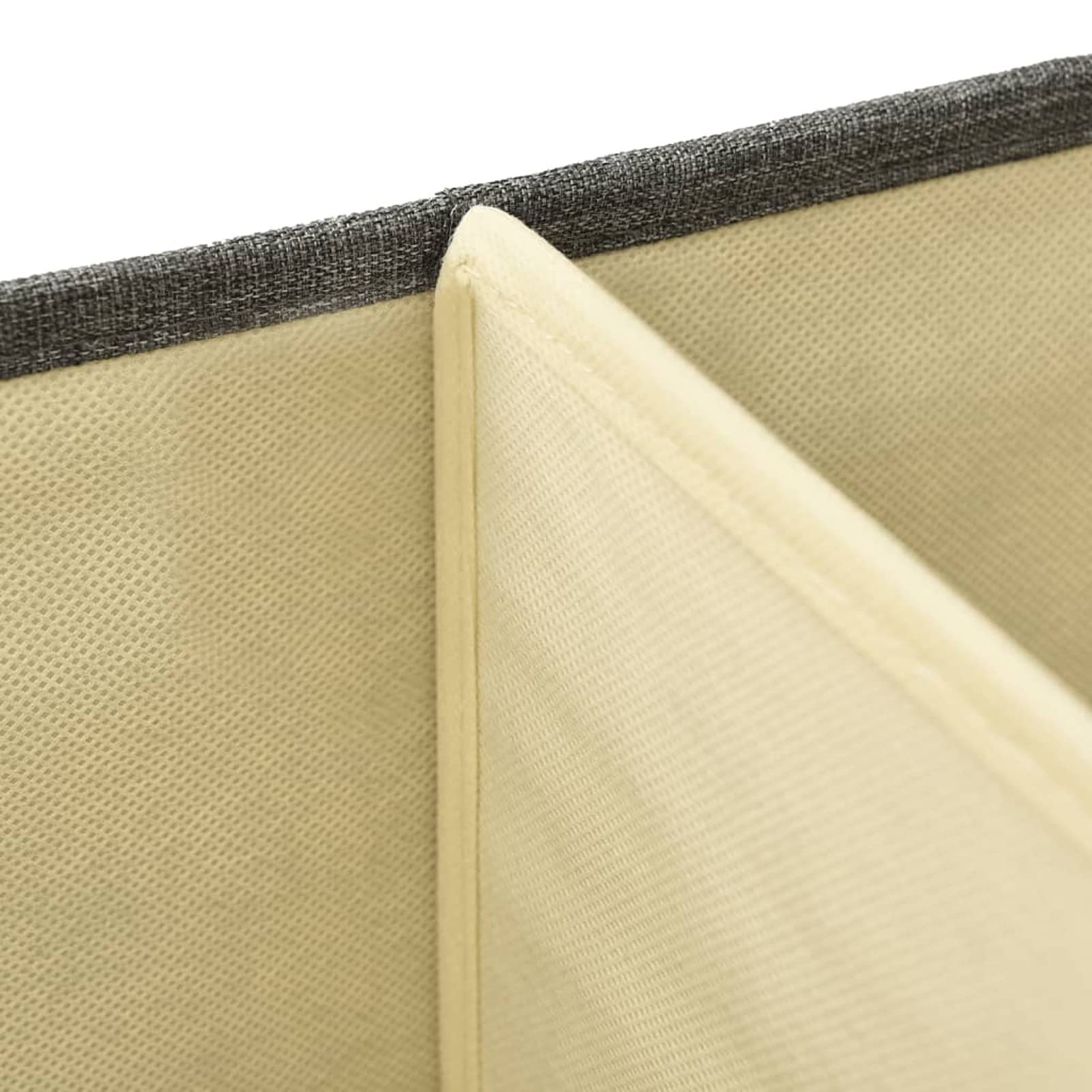 ZEYUAN Aufbewahrungsboxen 2 STK Spielzeugkiste, Aufbewahrungskiste, Kleideraufbewahrung, Kleideraufbewahrung & Organisation, Stoff 50x30x25 cm Anthrazit