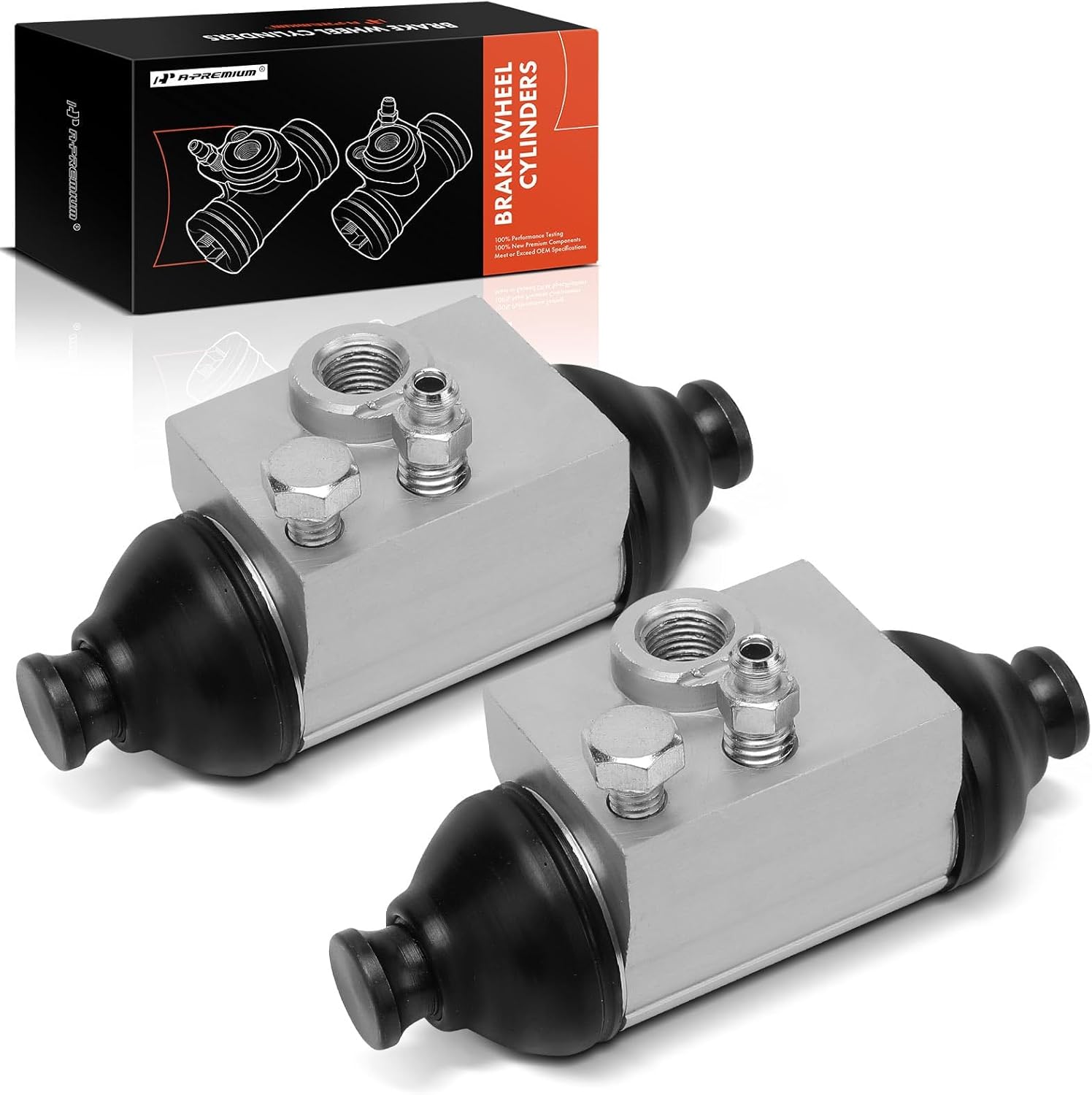 A-Premium Rear Drum Brake Wheel Cylinder Compatible with Ford Models - Fiesta 2011-2019 - Driver and Passenger Side, 2-PC Set