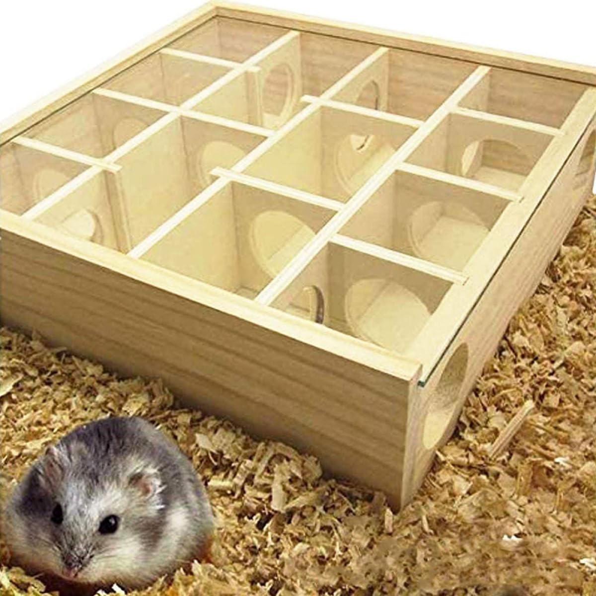 YARNOW Mauslabyrinth für Hamster und Ratten, Khakifarben