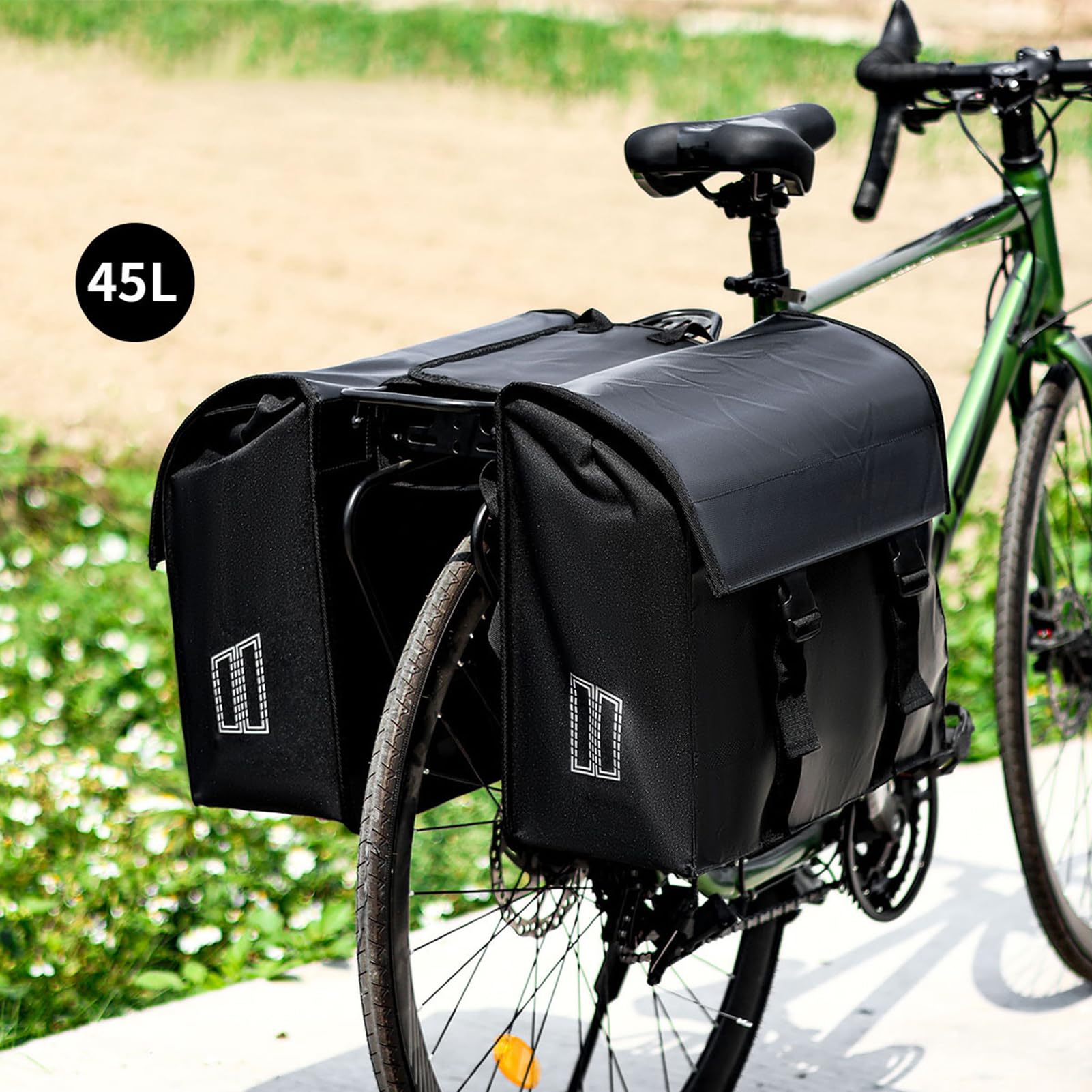 Changor Bolsa para Sillín de Bicicleta de Gran Capacidad 45L para