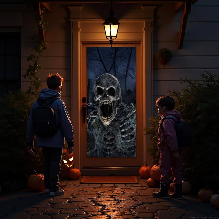 BIG APOLLO HALLOWEEN ver 展示品 HoliScapes AtmosFx Boo Crew USB 5.5 ft. x 9 ft. Large Gray