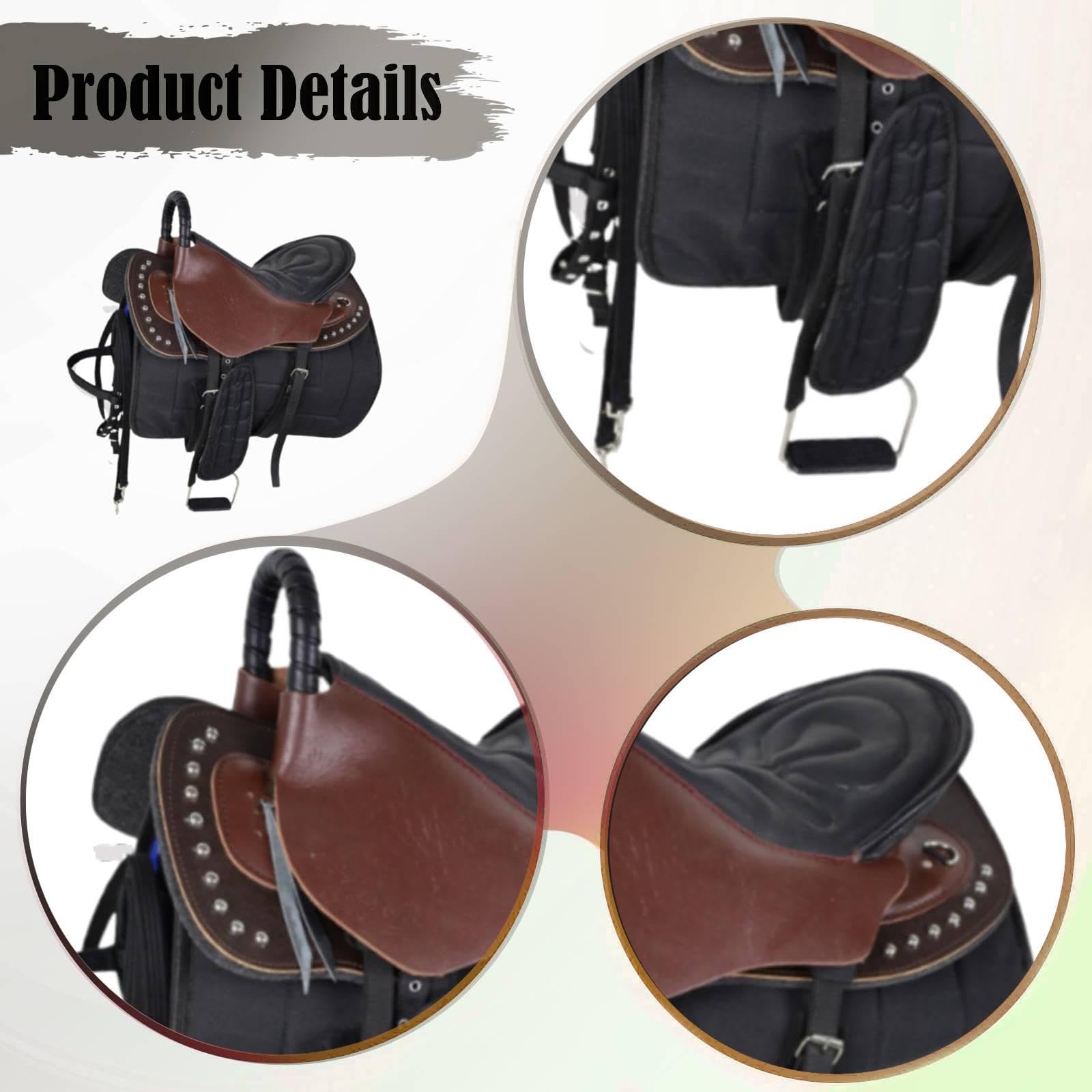 Juego de Silla de Montar para Caballo, Equipo Ecuestre, Protección, Absorción de Impactos, Cojín para Asiento de Equitación