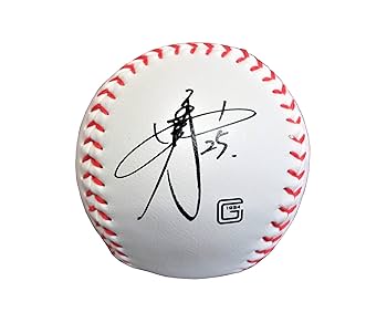 サインボール Amazon | ジャイアンツ #25岡本 サインボール（プリント
