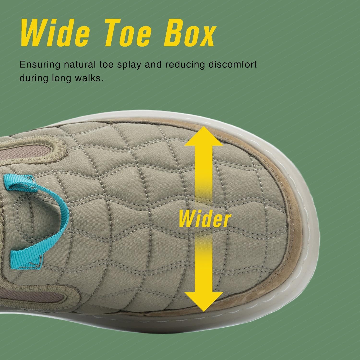 CELE Mens Slippers for Plantar Fasciitis, Wide Toe House Shoes for Men
