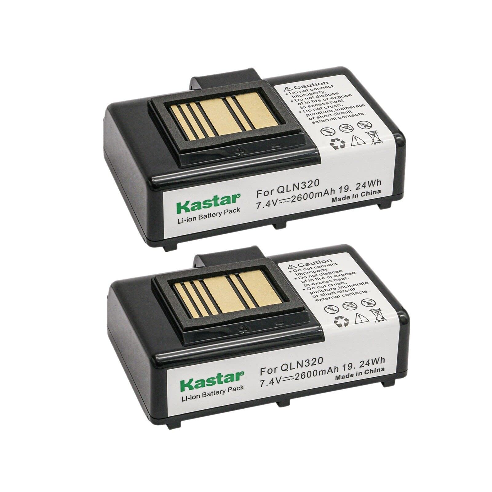 Kastar Battery 2-Pack Replacement for Zebra QLN220, QLn220HC, QLN320, QLn320HC, ZQ500, ZQ510, ZQ520, ZQ610, ZQ610HC, ZQ620, ZQ620HC, ZR628, ZR638 Thermal Label Printers-picture-24