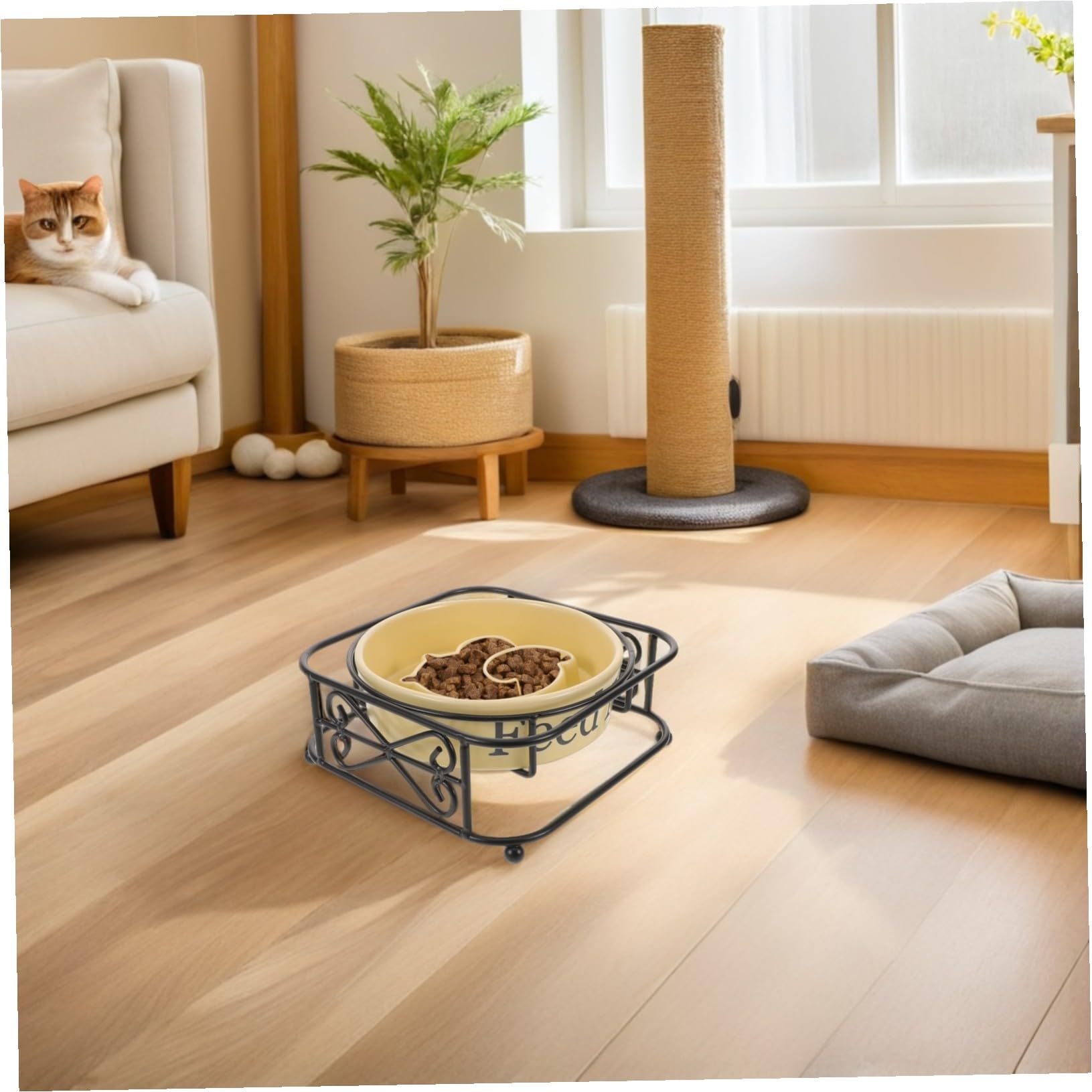 Comedero Lento para Gatos Comedero Lento para Gatos De para Cachorros para Perros Pequeños para Perros