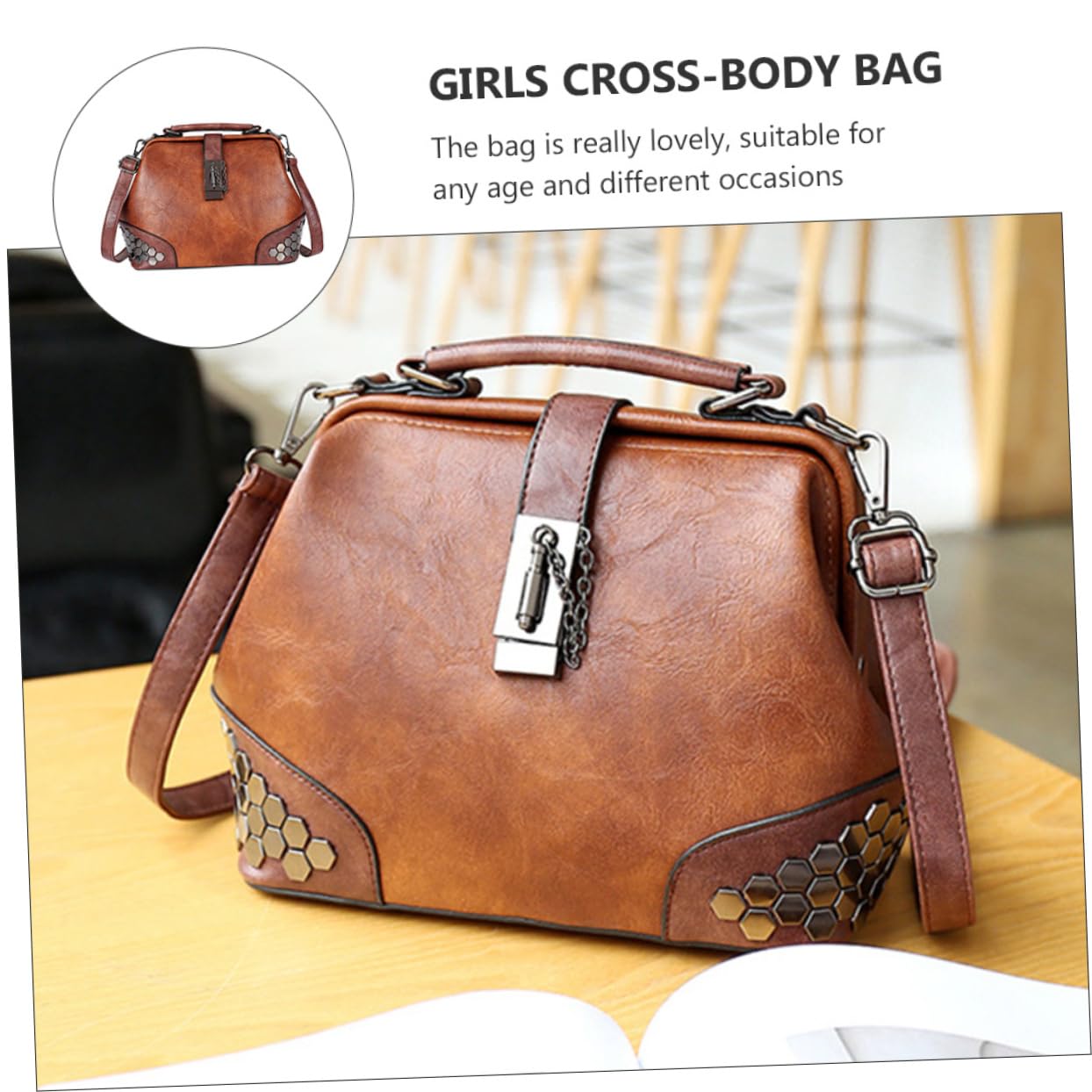 Beavorty 1 Pc Bolsa De Mensajero Bandolera Niña Bolso Bandolera De Celular para Mujer Bolsa De Ocio Monederos para Mujer Bolso De Mano a Juego Bolsos De Mujer Bolsa Informal Chica Exterior