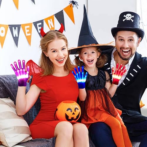 Miniatura 4 de Regalos geniales de 12 colores, guantes LED, juguetes para niños de 13 años en adelante, para niños, niñas, adultos, adolescentes, guantes