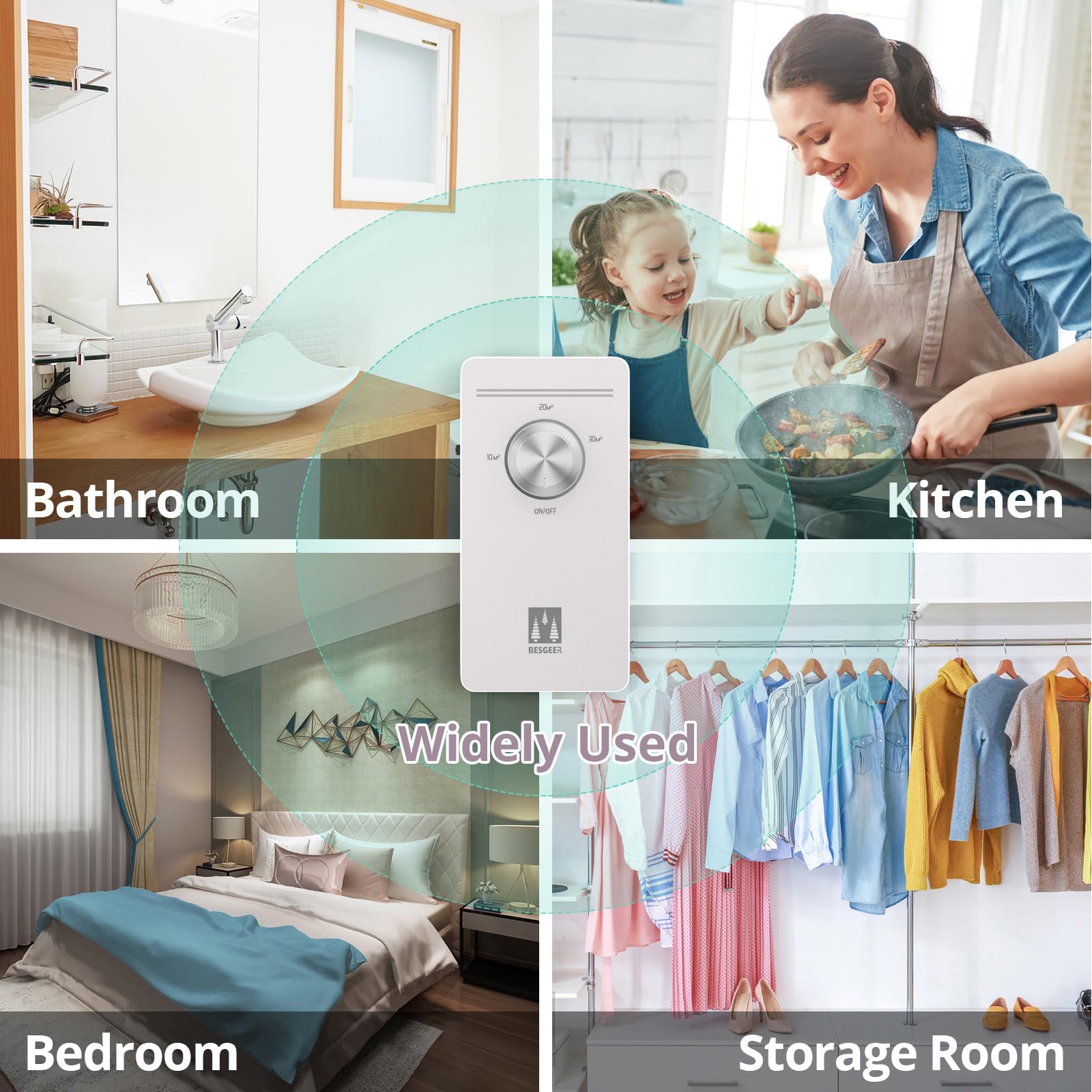 Generatore di ozono purificatore d'aria, sterilizzatore antiodore, purificatore d'aria, bagni, animali domestici, formaldeide e odore, ad alta efficienzaLingua