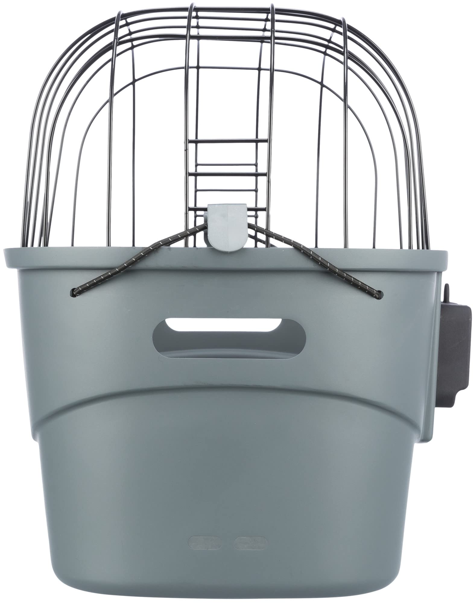 TRIXIE 13096 - Cestino per cani anteriore fino a 5 kg 42 × 39 × 30 cm - Cestino per bicicletta per il manubrio - in plastica e griglia con fissaggio rapido