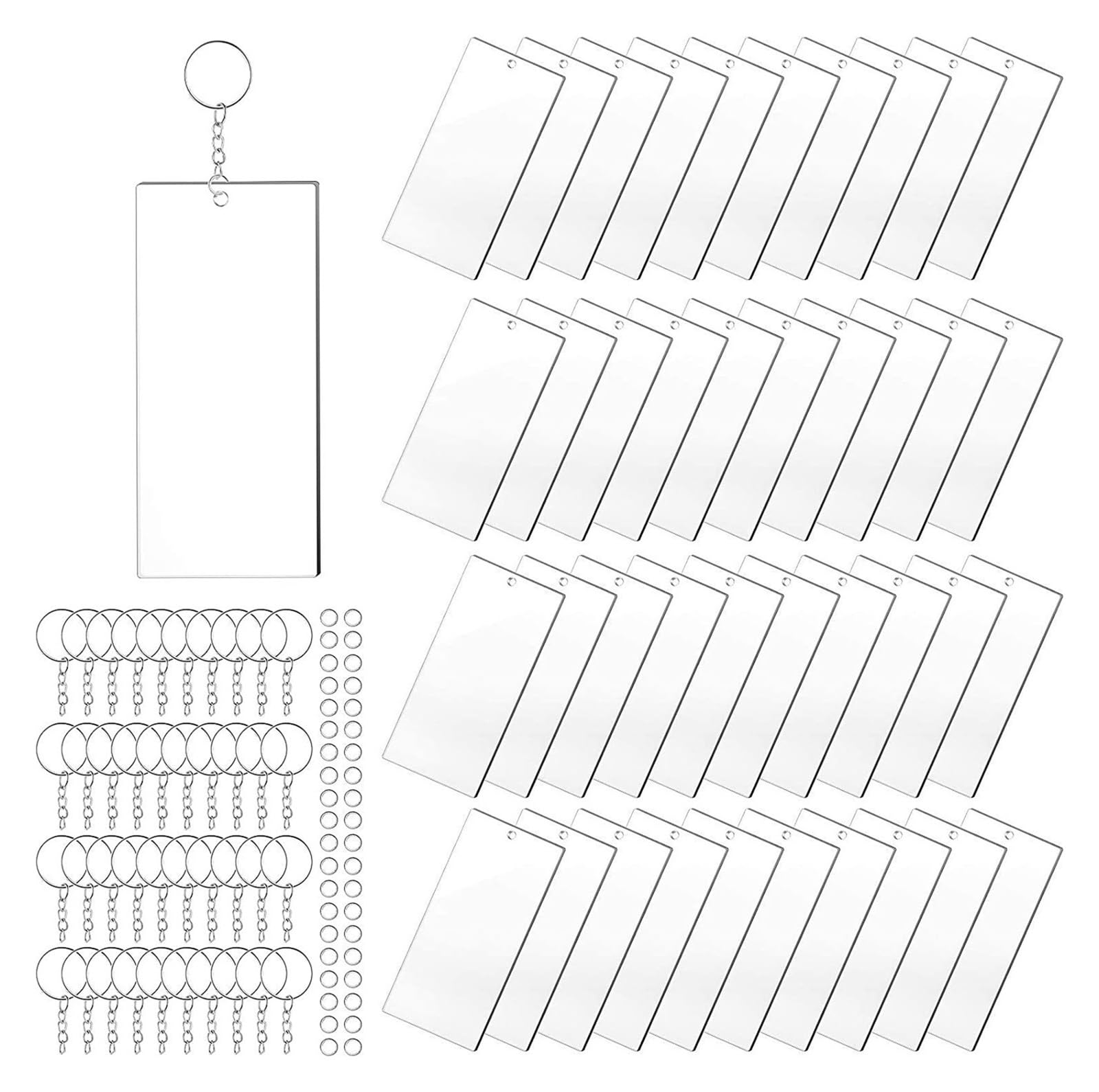 Porte-clés acrylique transparent anti-rayures pour réussir vos gravures DIY