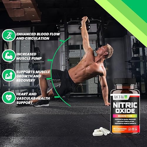 Miniatura 2 de Suplemento potenciador de óxido nítrico con L-arginina, L-citrulina y raíz de ginseng  Mejora el flujo sanguíneo, aumenta la energía y la