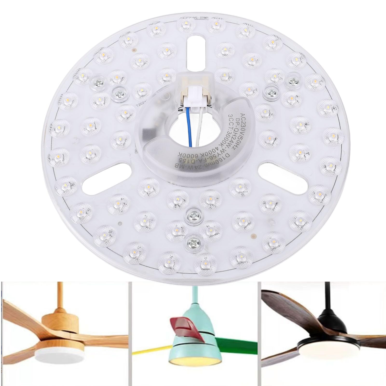 Yanmis Sostituzione LED a Ventola del Soffitto da 5,3 Pollici, 3cct 3000K (l8e Yanmis Sostituzione LED a Ventola del Soffitto da 5,3 Pollici, 3cct 3000K (l8e