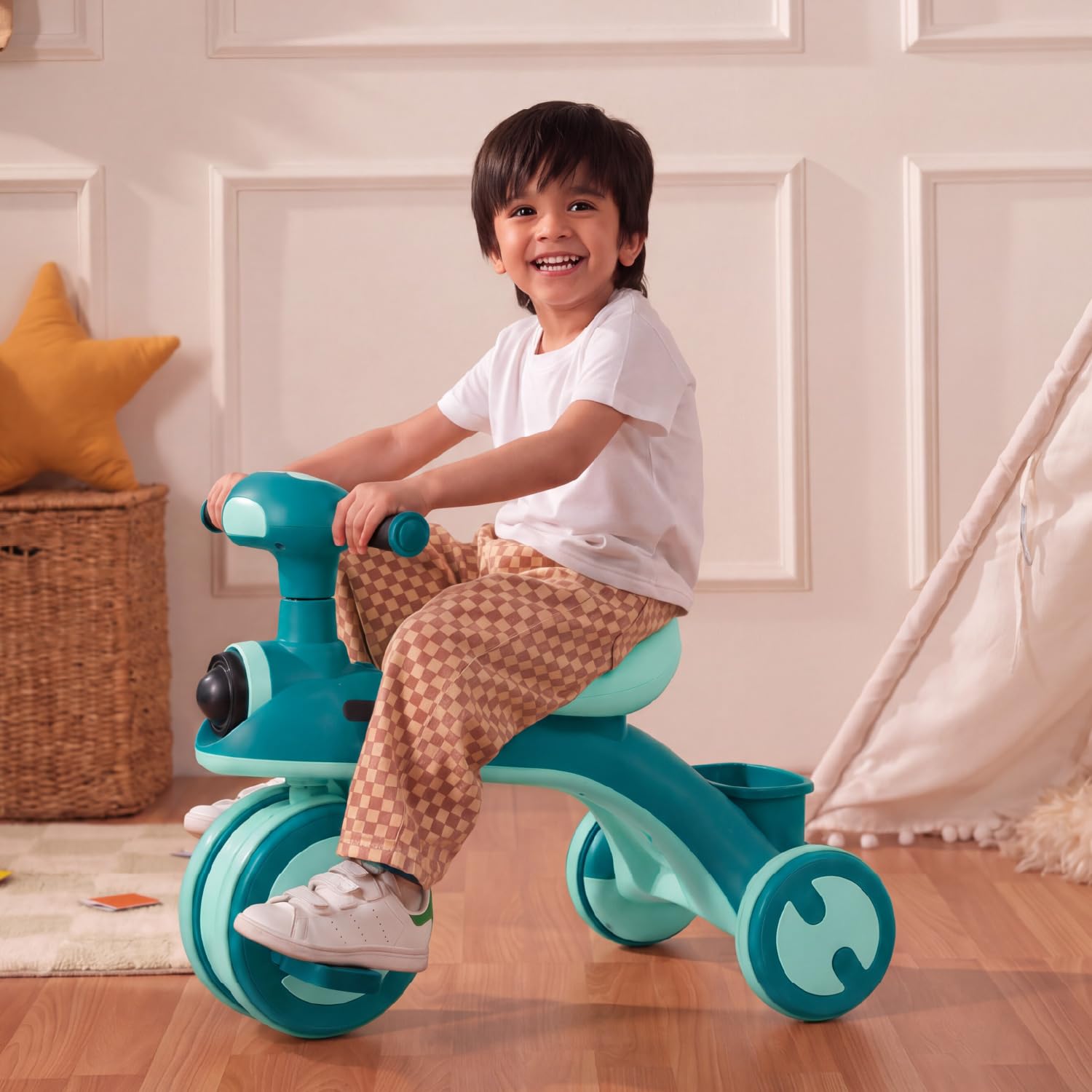 Lifelong Trike Cycle for Kids 2-5 Years - Tricycle for Boys & Girls with 3 EVA Wheels, Bell, Basket & Parental Control - 30 kg Capacity (Pink & Grey) — Amazon image 16