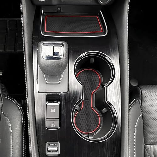 Auovo Alfombrillas antipolvo compatibles con Nissan Rogue Accessories 2021 2022 2023, forros de inserción para portavasos de consola central,