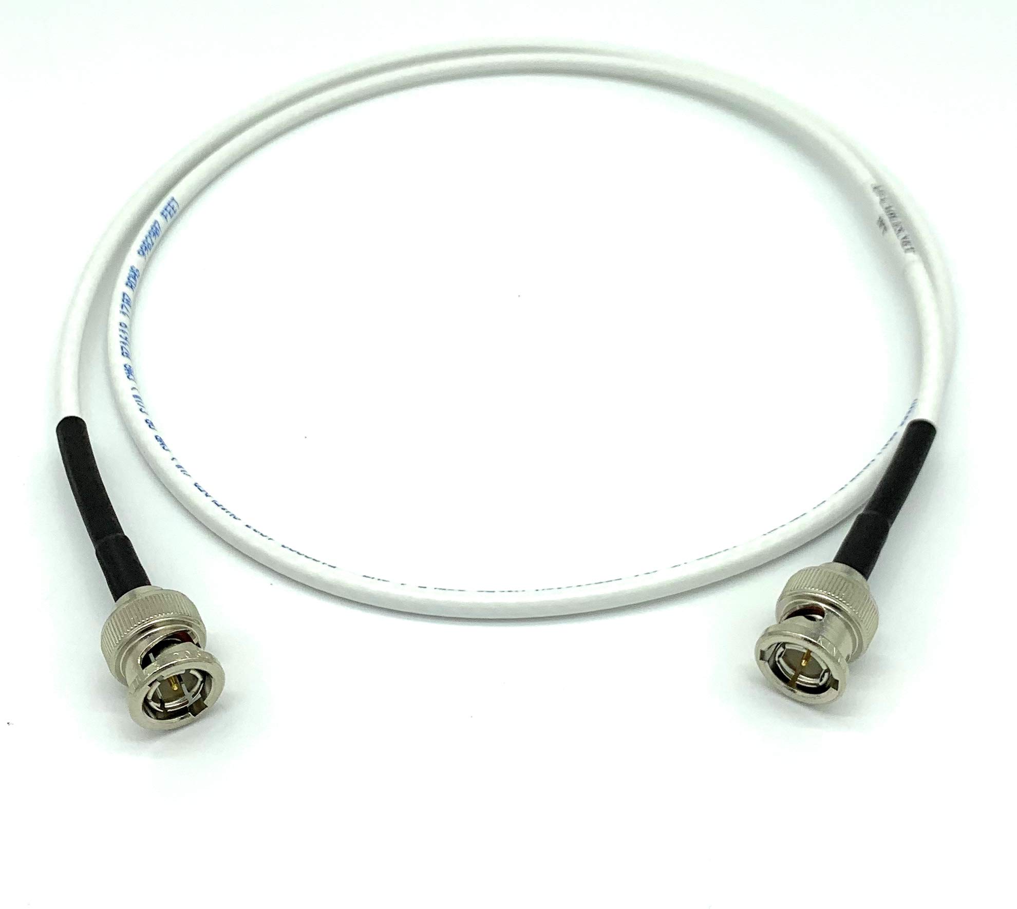 Câble BNC de patch pour régie vidéo Belden 1855a HD SDI blanc