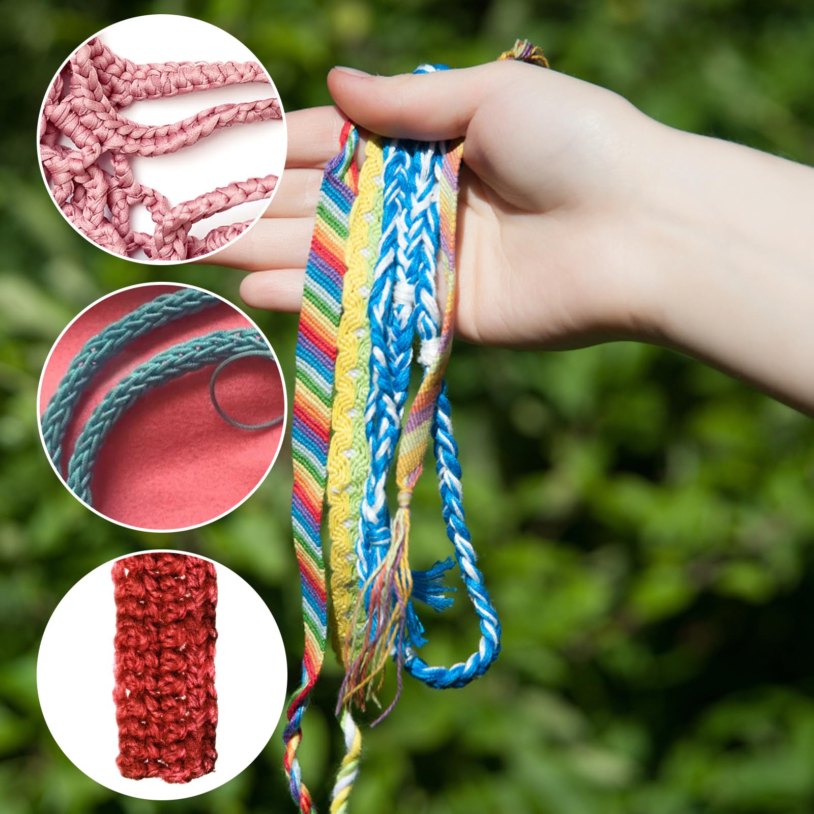 Máquina De Tejer a Mano, Herramientas De Bobinado De Adorno Hechas a Mano, Dispositivo De Hilo Trenzado De Mano Adecuado Para Ropa (Dekaim2i56yrgao8)