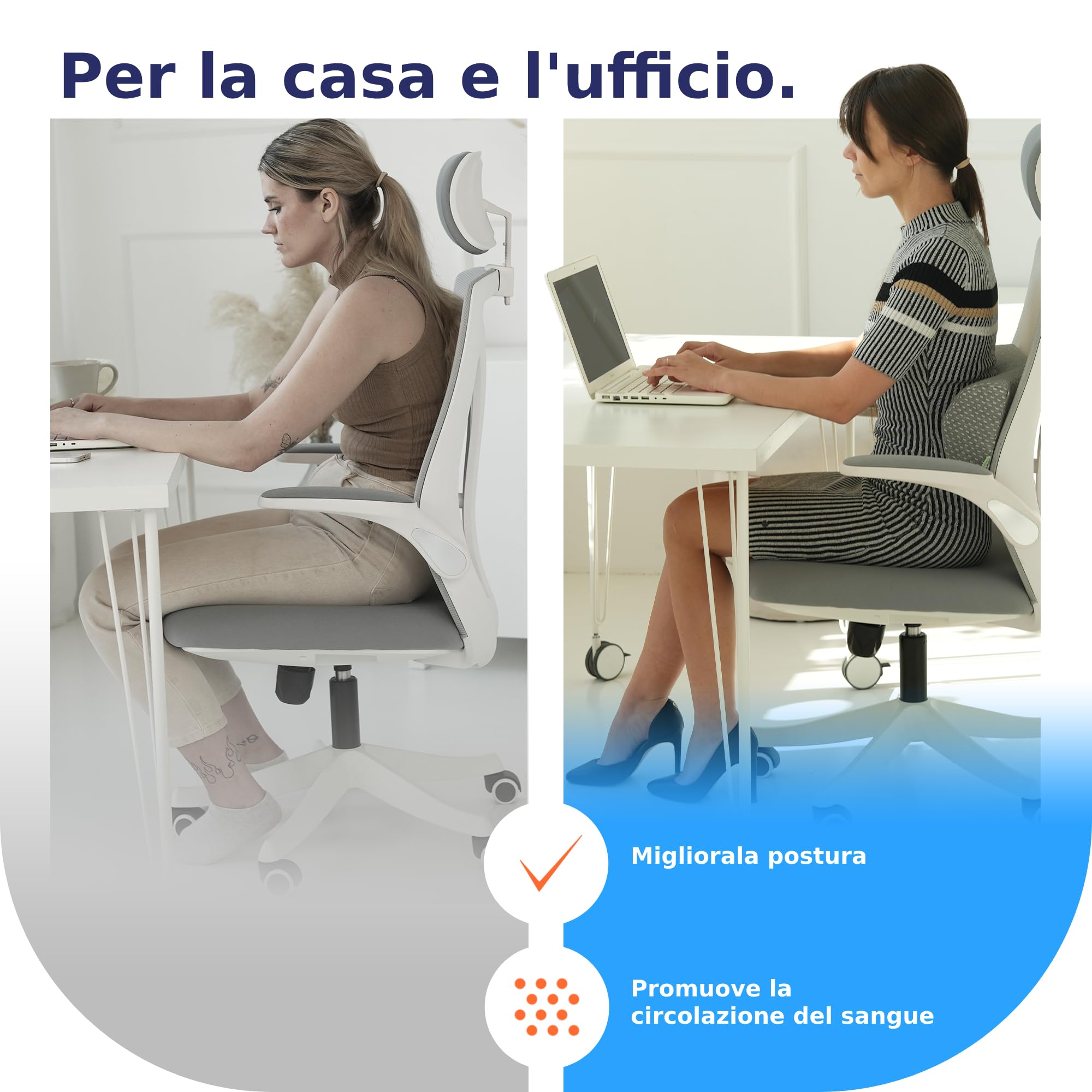 DYNMC you Confortevole Cuscino per Ginocchia Dormire, Cuscino per Gravidanza - Durezza Media, in Memory Foam, Rivestimento Morbido OEKO-TEX - Cuscino per Gambe Premium, Cuscino Lombare by, Grigio