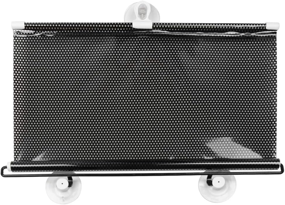 uxcell Dotted Retractable Vehicle Car Window Roller Sun
