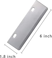 Vista 2 de Rascadores de parrilla de repuesto de cuchillas resistentes de óxido para parrilla, herramientas y accesorios para barbacoa al aire libre