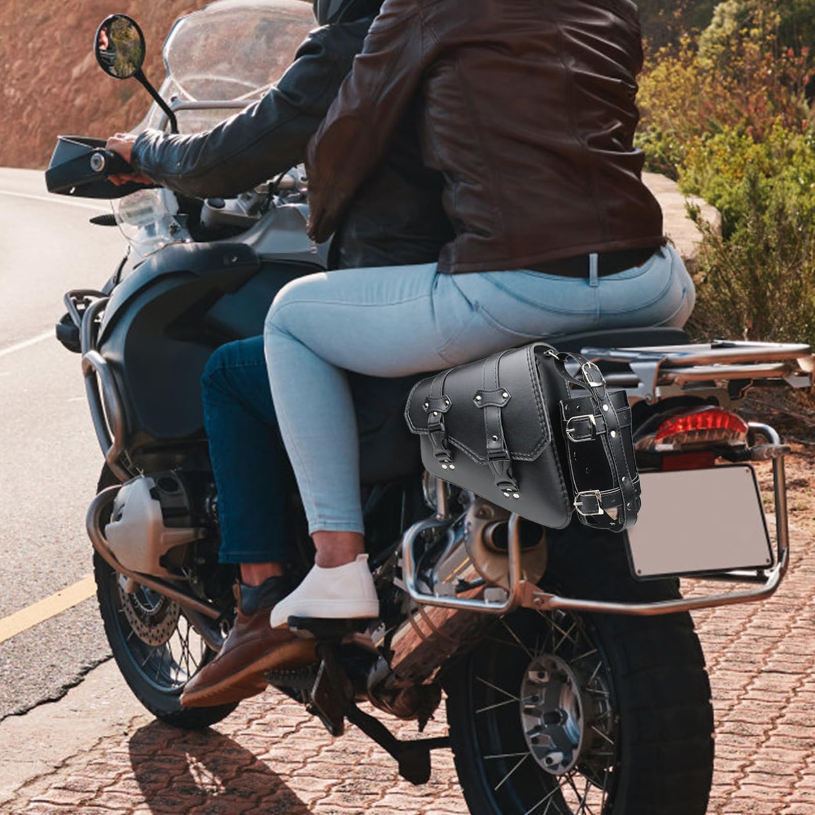 Torba podsiodłowa motocykla, boczne sakwy motocyklowe,Boczna torba
