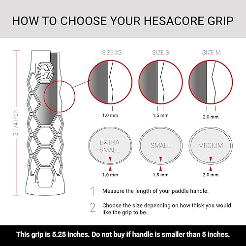 Miniatura 3 de Hesacore Agarre de pickleball Tour