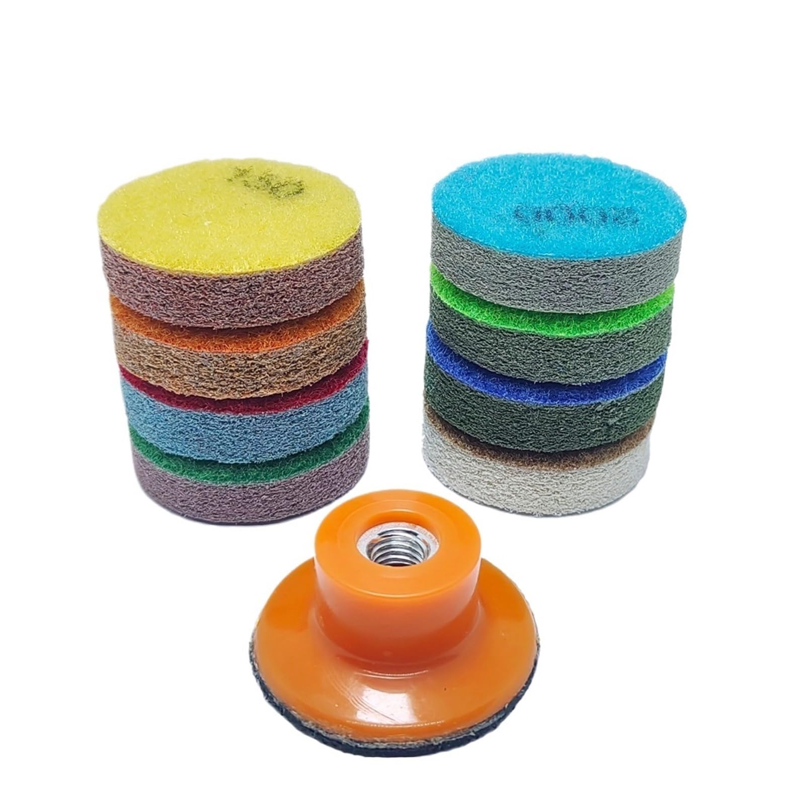 2”50mm gąbkowe podkładki polerskie granit marmur sztuczny kamień polerowanie narzędzie do czyszczenia betonowa tarcza szlifierska do polerki(8Step and backer pad)