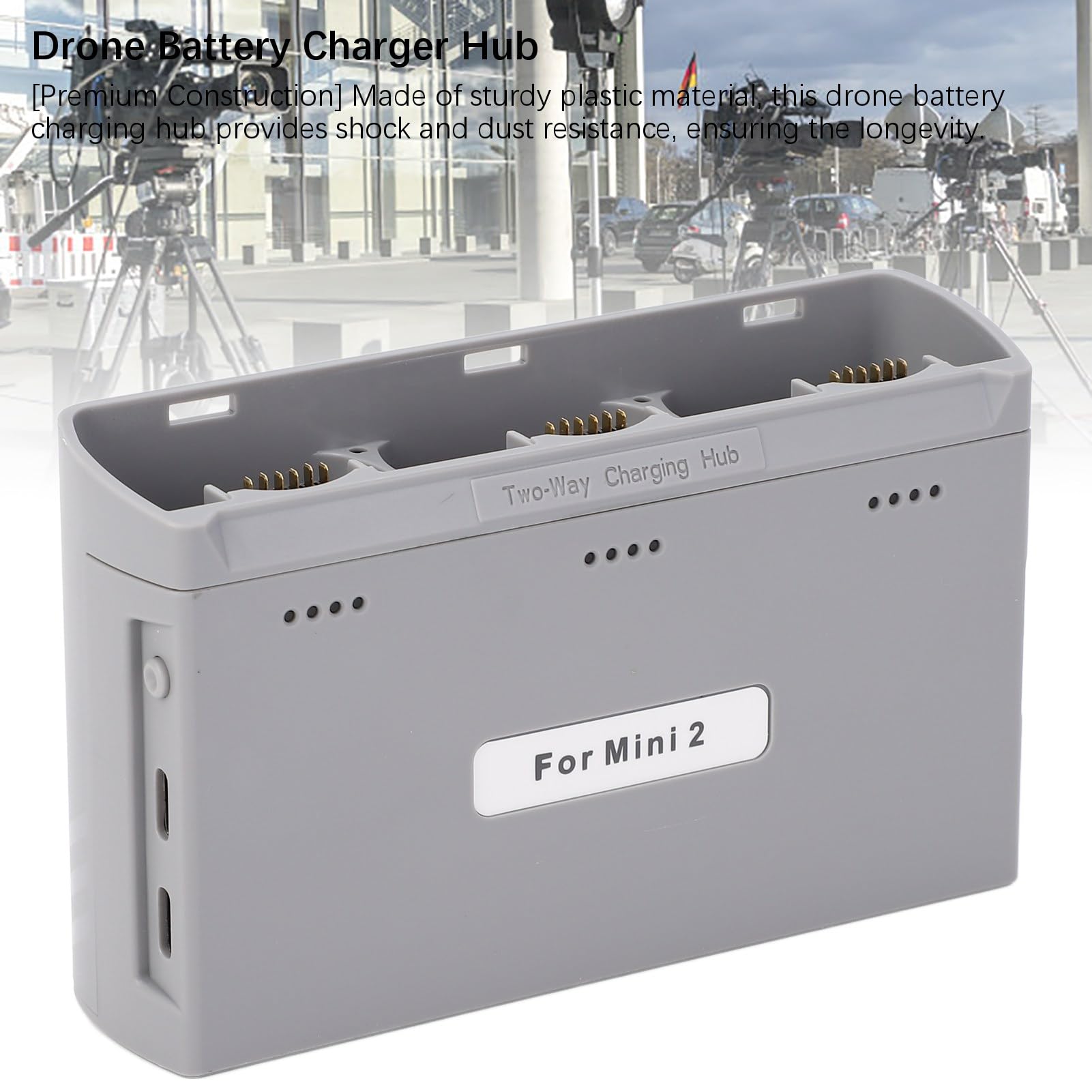 Hub di Ricarica per Batterie per Droni, Caricabatterie per 3 Batterie, Compatibile con Droni Mini2, MiniSE, Mini2 SE, Design Portatile Compatto, Display Livello Batteria