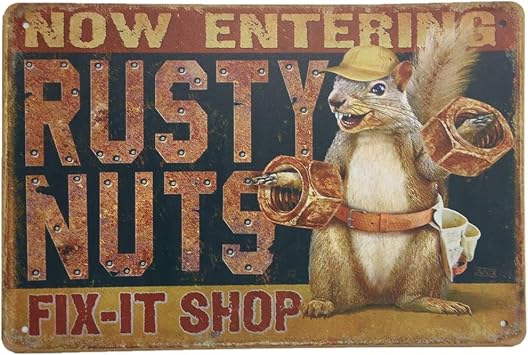 Metal Vintage Tin Sign Decor-Rustic for Home Bar Pub Movie House Bar Pub Funny Retro Wall Art Sign 12" X 8"