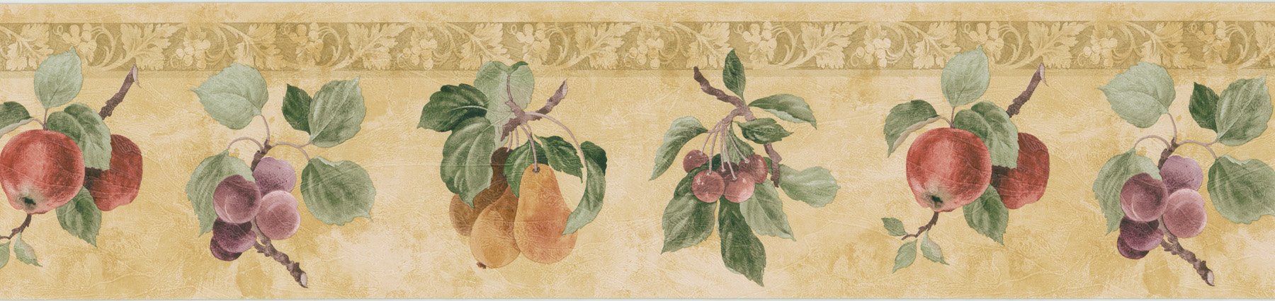 Frise murale 17,5 cm x 457,2 cm Brewster 22557b revêtement fruits