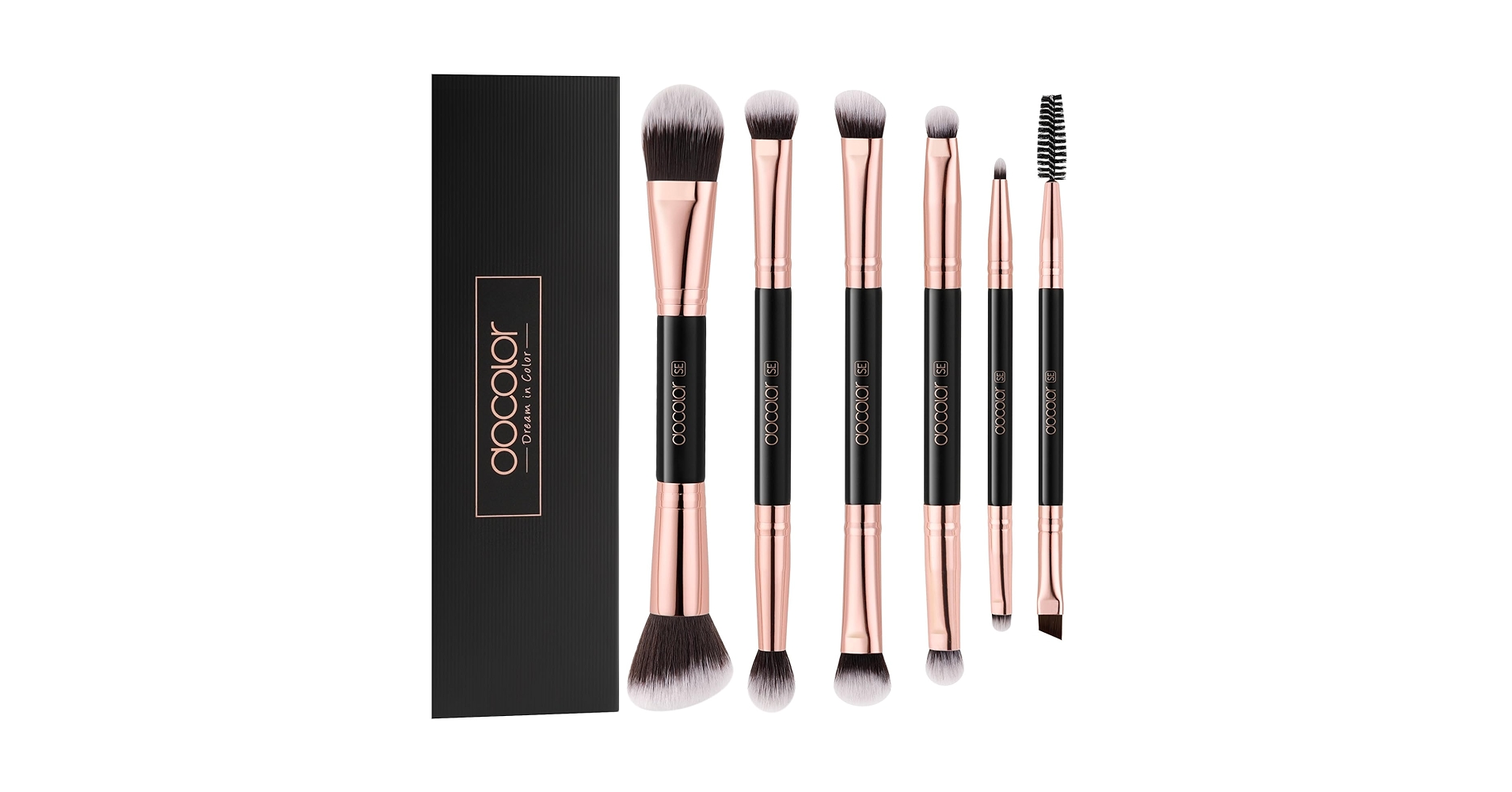 Aoi Excellent Make-up Brush セット Amazon.com: Makeup Brushes Dual-ended Foundation Brush