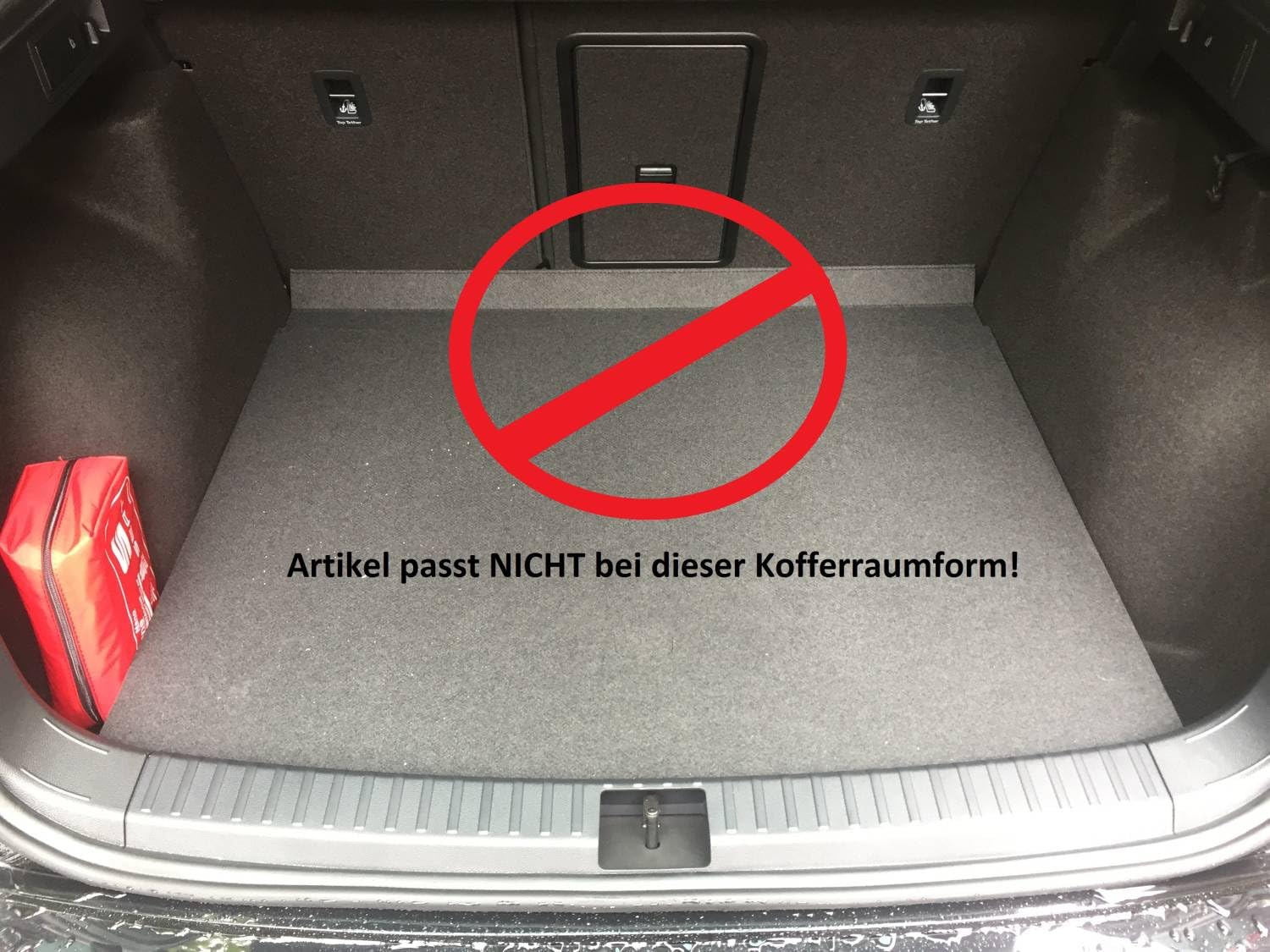 AZUGA Gummi-Kofferraumwanne für Seat Ateca 2016 (vertiefter Standardboden)
