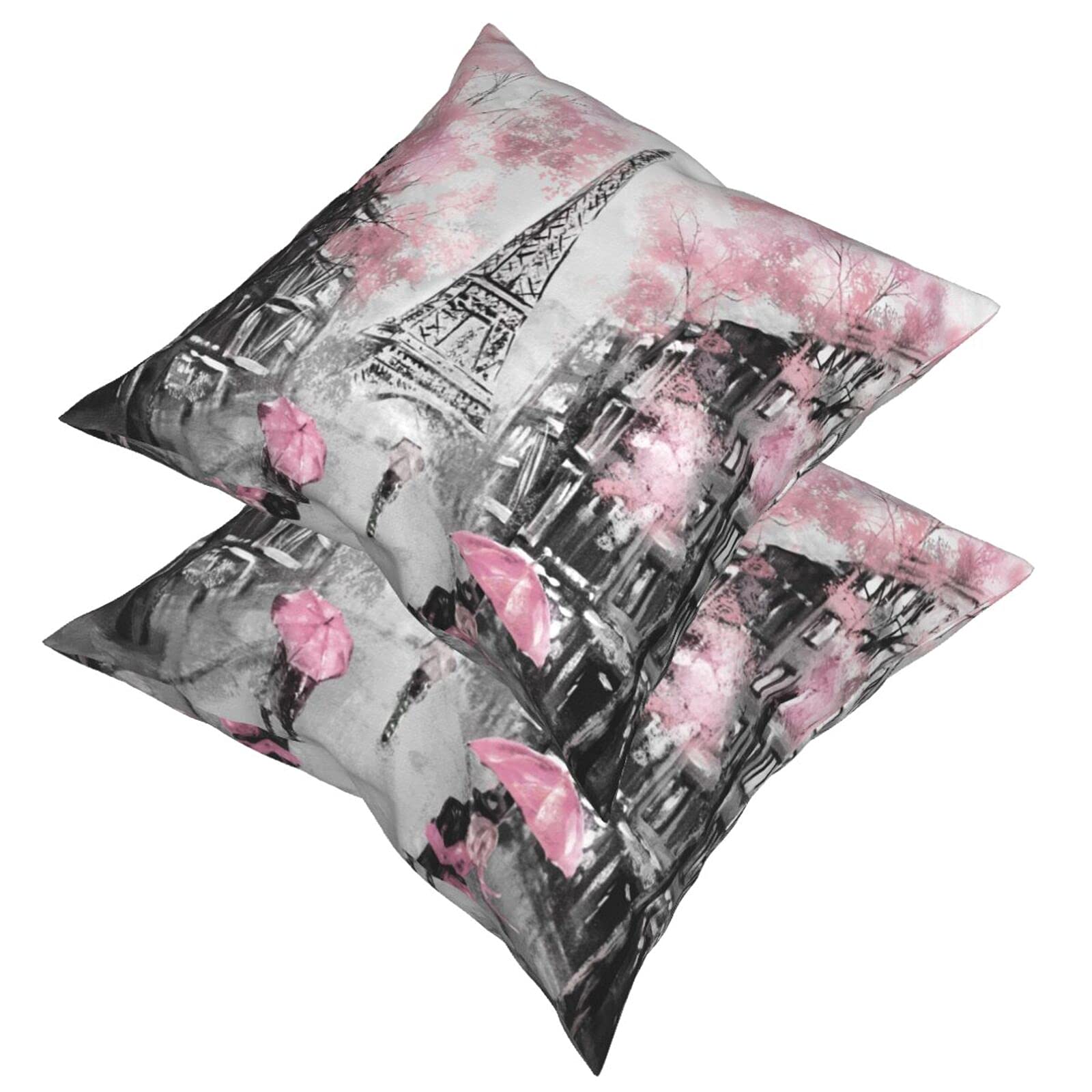 IOSIS クッションカバー エッフェル塔、風景柄2枚組 イヴドローム