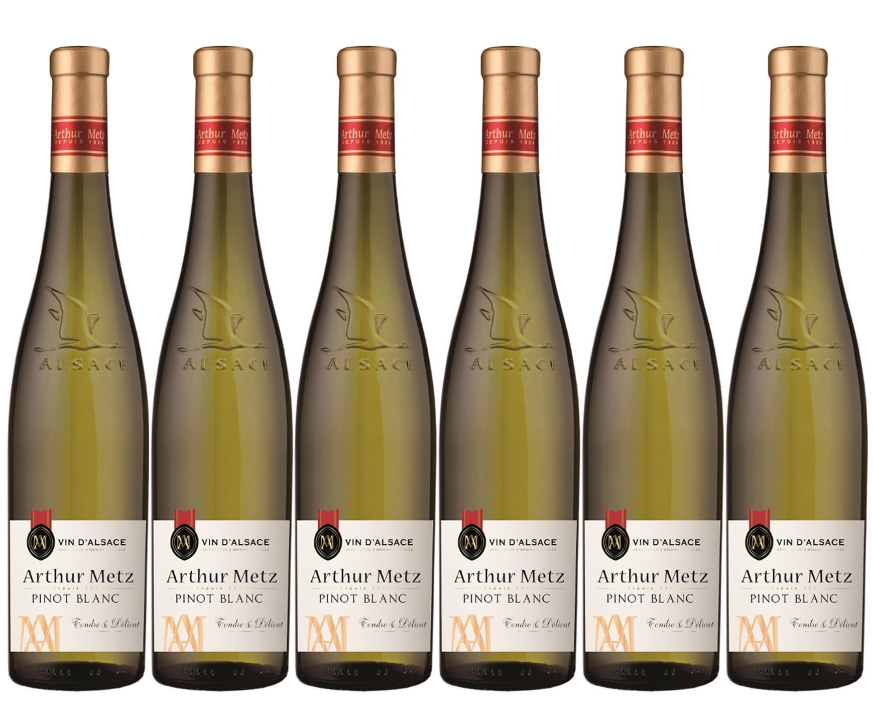 Arthur Metz - Vin Blanc d'Alsace AOP Pinot Blanc (6 x 0.75 L)