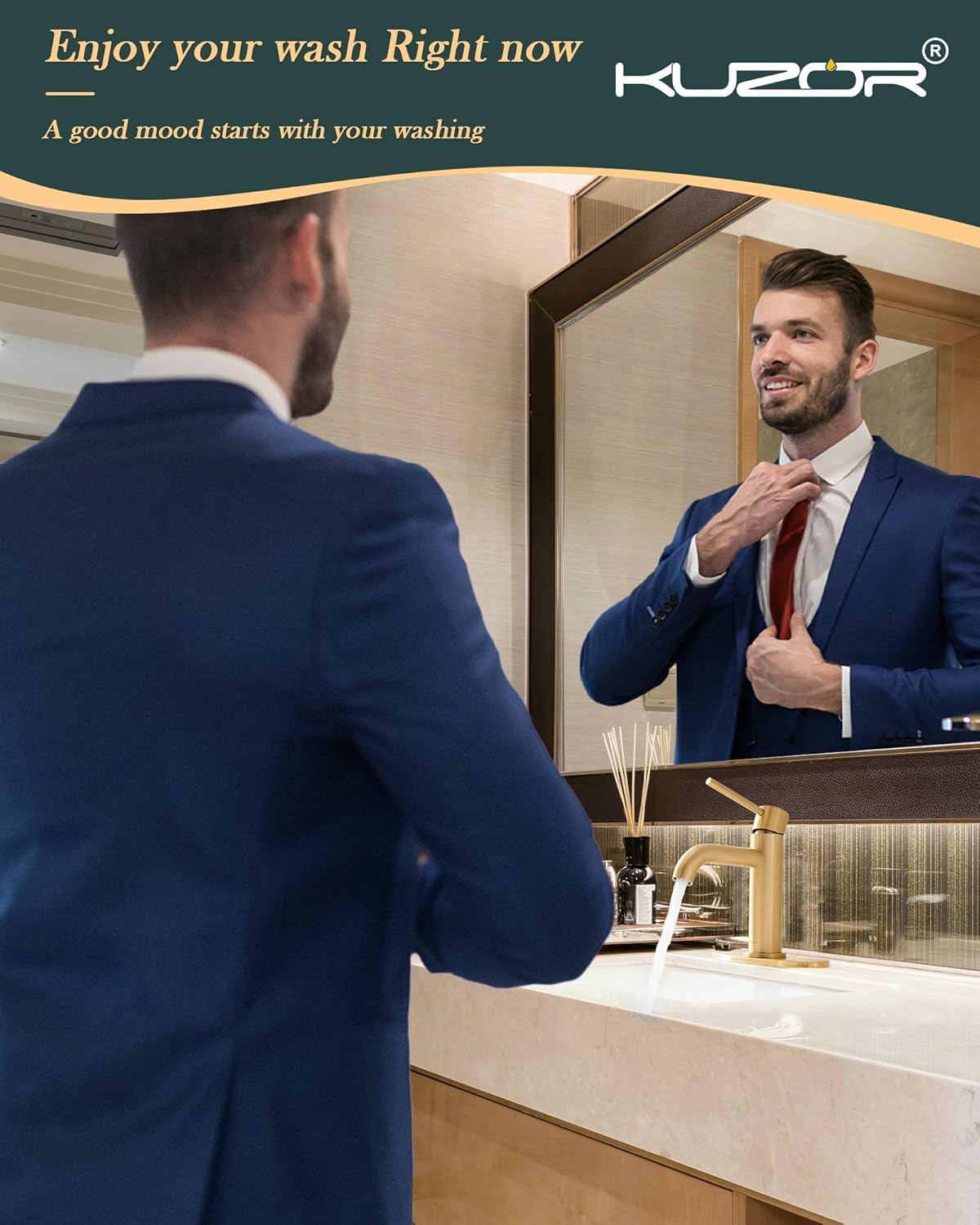 KUZOR Faucet in daily use