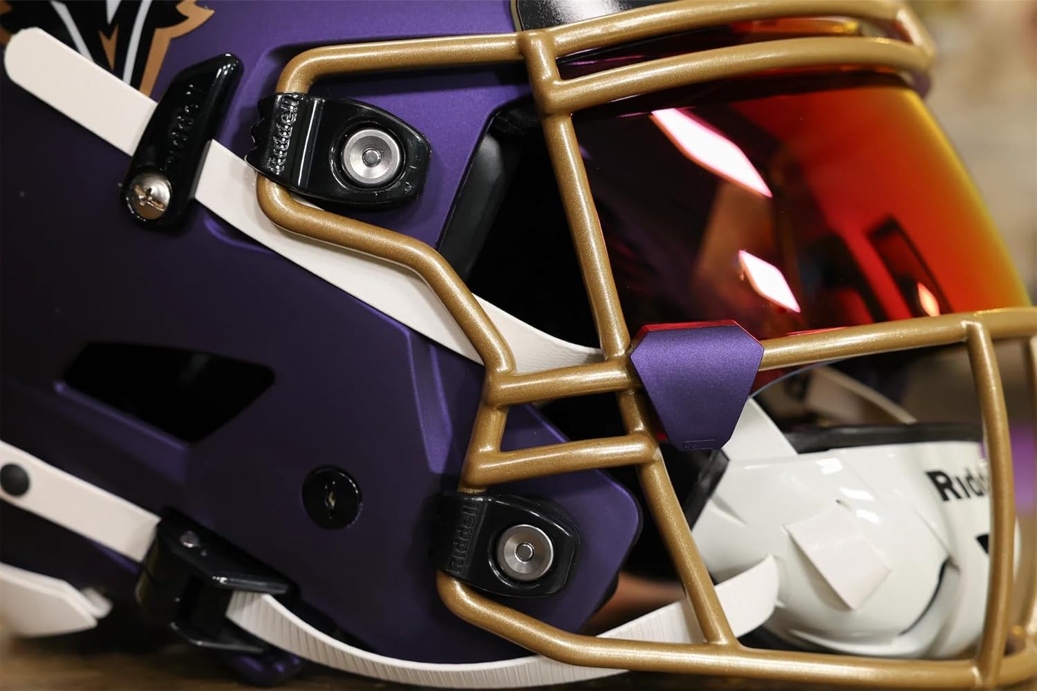 Baltimore Collectible SpeedFlex Helmet - GG Special Edition - with Free USA Flag Decal - Perfect for Sports Fans and Collectors - Green Gridiron