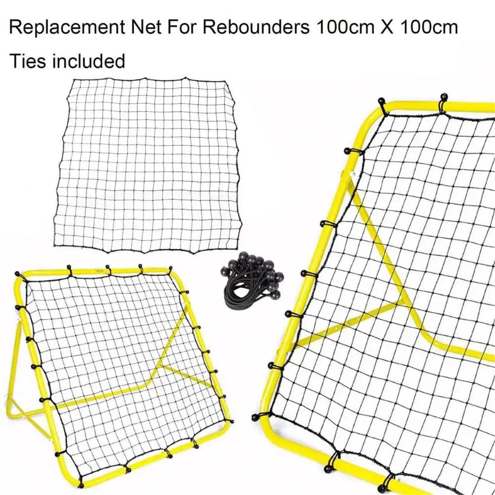 1SET Rete da rimbalzo for calcio con corde elastiche, bersaglio for allenamento di, ausilio for l'allenamento dei principianti Per l'allenamento