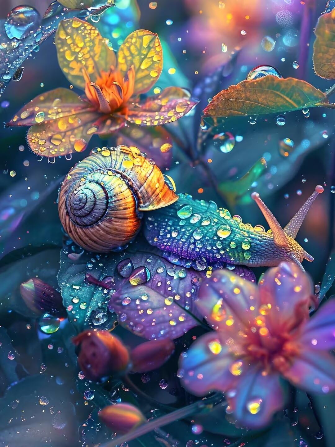 Malen Nach Zahlen Erwachsene Schneckenfarbe Malen Nach Zahlen Bild, Handgemalt Ölgemälde Kit für Anfänger und Kinder Mit 3-Pinseln und Acrylfarbe für Basteln Zuhause Mädchen Geschenk 150x100cm w-4345