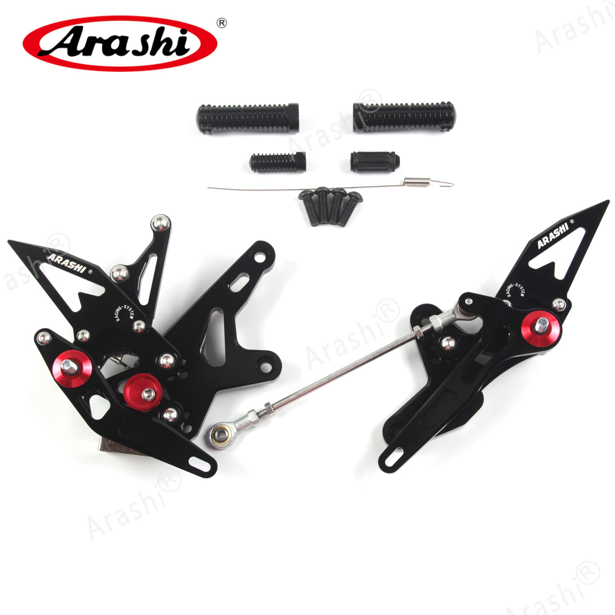 Arashi Rearsets Footrests FootPegs for KAWASAKI Ninja 400 / Z400/ EX400 / ABS/KRT Edition 2018-2021